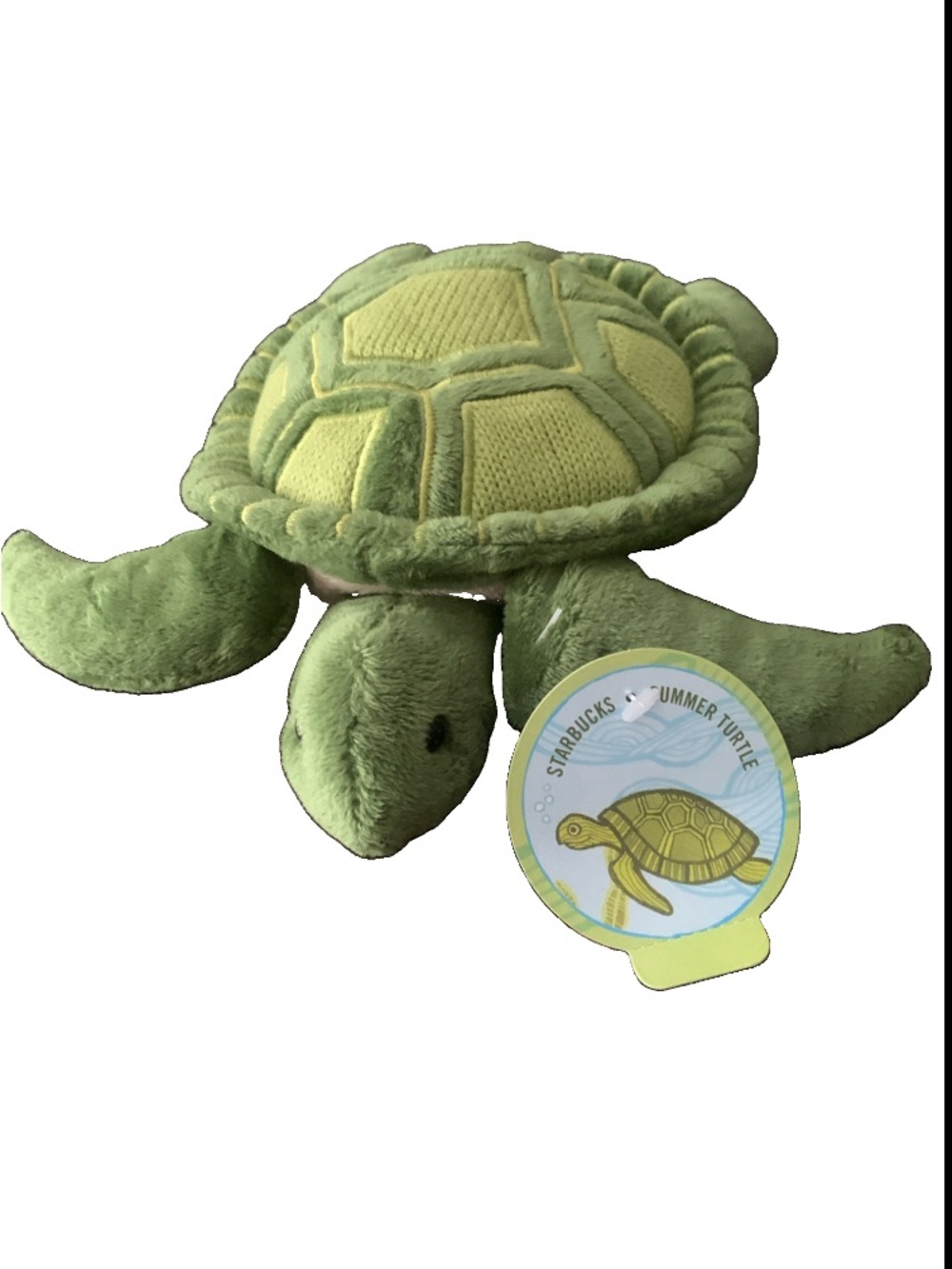 New With Tag NWT Starbucks 2010 Summer Turtle Plush Bean Bag